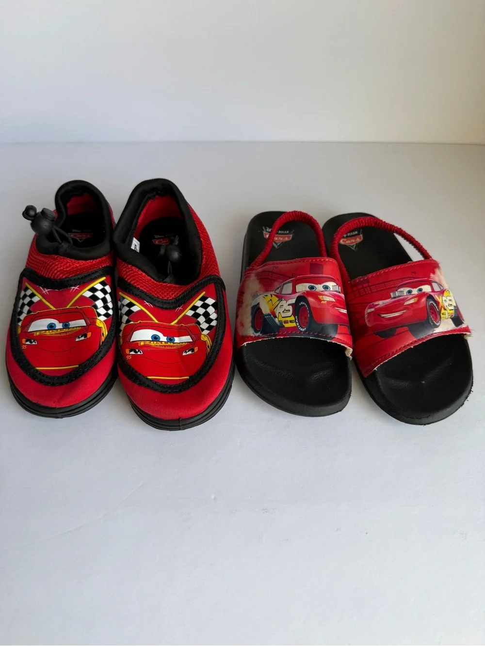 Kids Red Lightning McQueen Slip-On Shoes & Slides